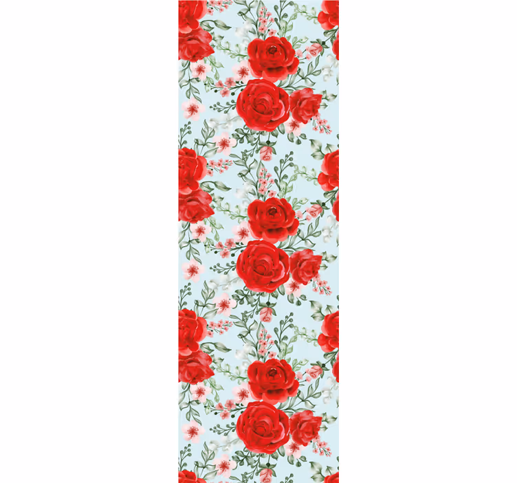 Wall paper in bedroom grandmillenial floral style - TenStickers