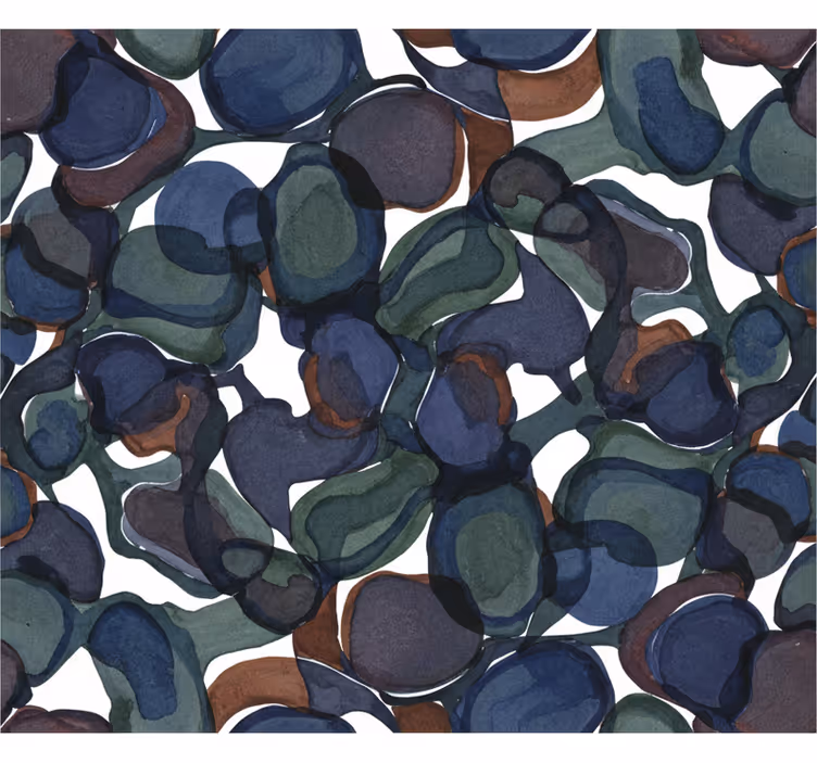 Abstract wallpaper with swirling dark colors - TenStickers