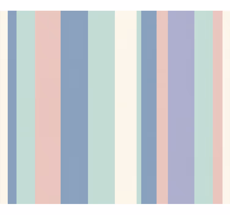 Wallpaper vertically striped in soft pastel hues - TenStickers