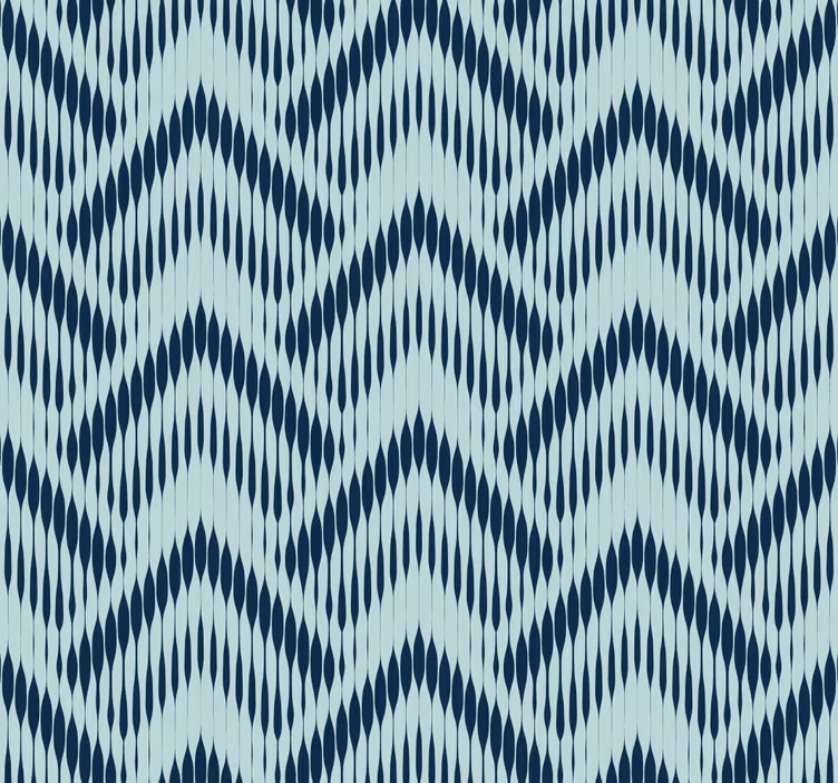 Ikat Chevron Pattern wallpaper geometric - TenStickers