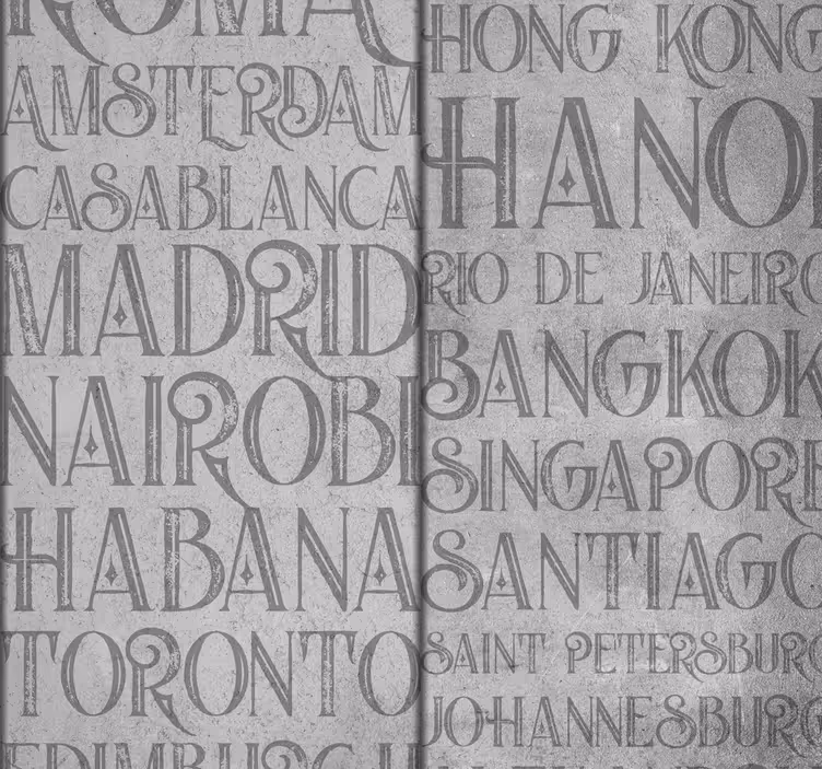 Concrete Cities Textured Wallpaper - TenStickers