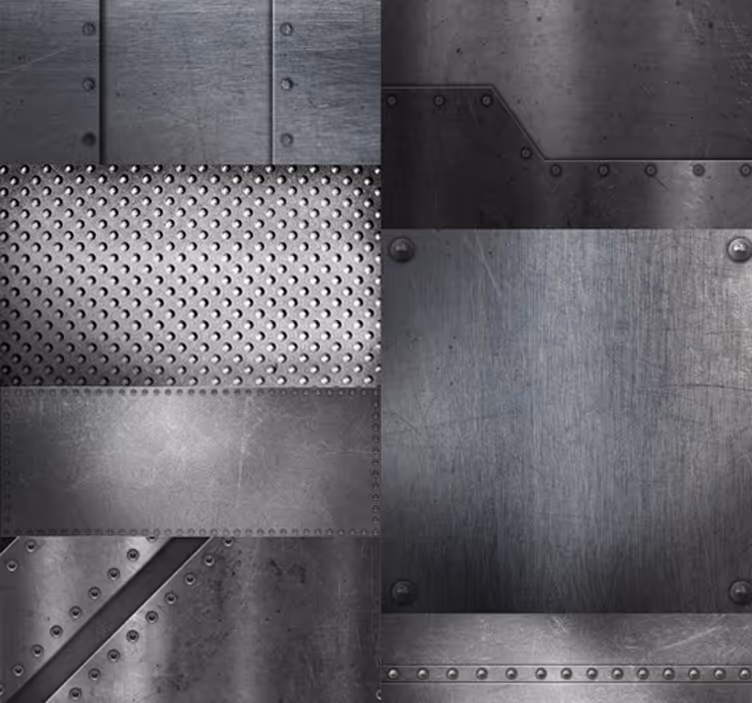 Industrial Metal Panels wallpaper industrial - TenStickers