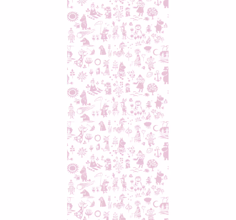 Whimsical Childhood Imagery nursery room wallpaper - TenStickers