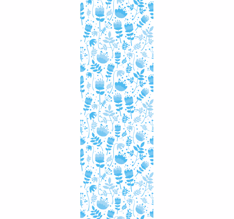 Floral Silhouette Patterns flowers wallpaper - TenStickers