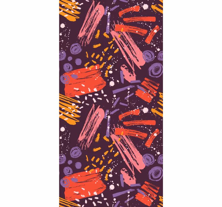 Painted colourful spots Abstract Wallpaper - TenStickers