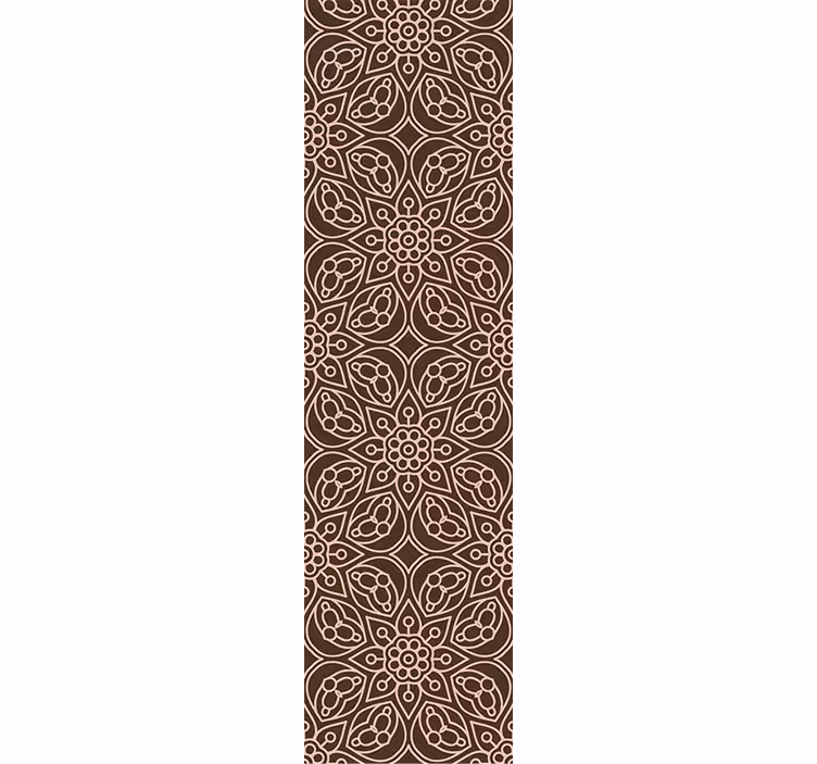 Floral Symmetry Pattern floral wallpaper - TenStickers