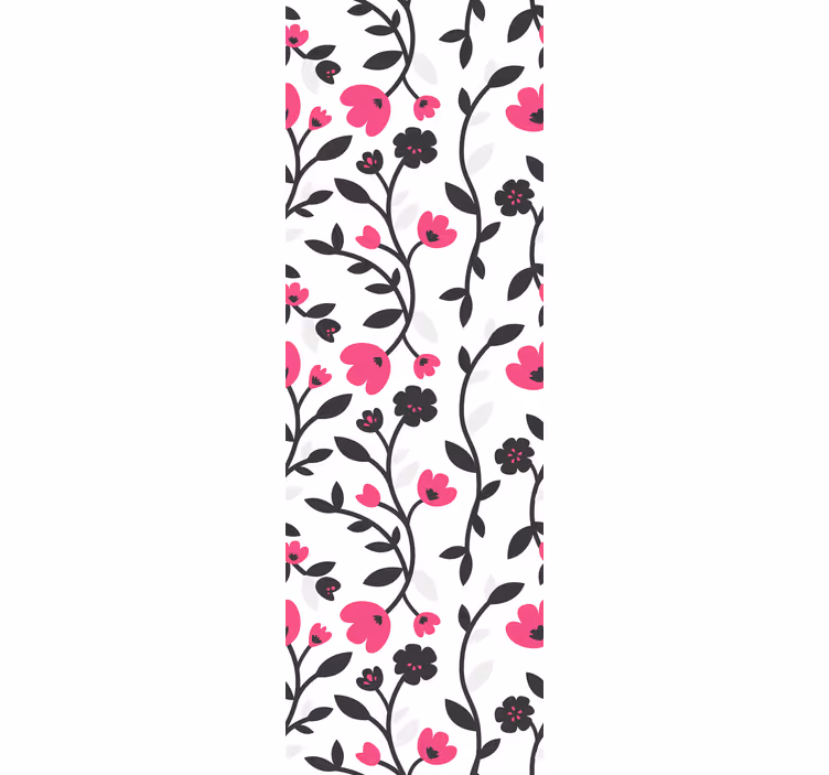 Floral Blossoms Pattern flowers wallpaper - TenStickers
