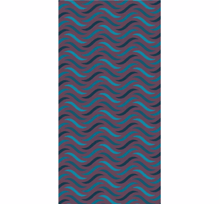 Wavy Pattern living area wallpaper - TenStickers