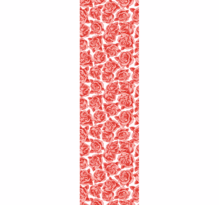Rose Pattern Elegance flowers wallpaper - TenStickers