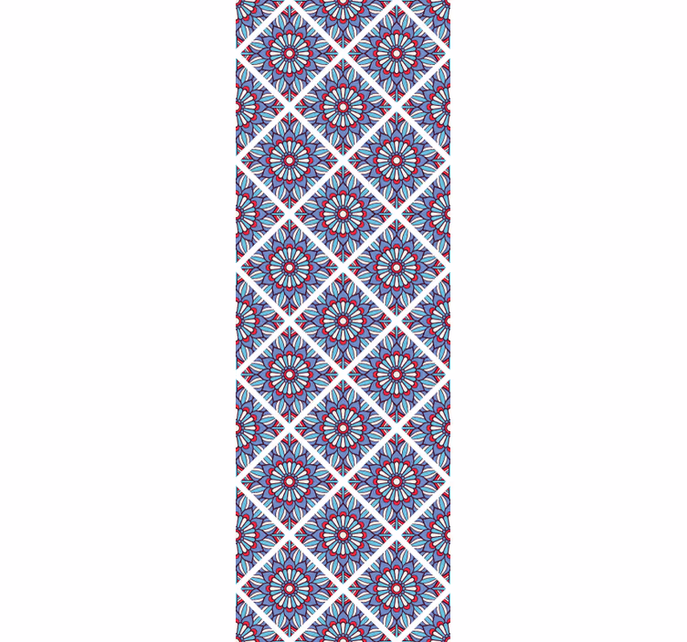 Geometric Floral Elegance floral wallpaper - TenStickers