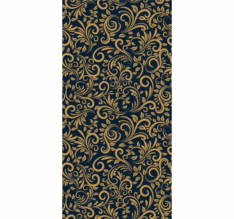 Ornate Foliage Pattern floral wallpaper - TenStickers
