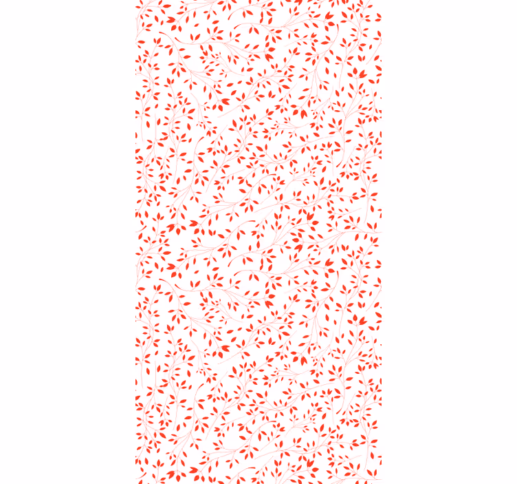 Red Branch Pattern leaves wallpaper - TenStickers