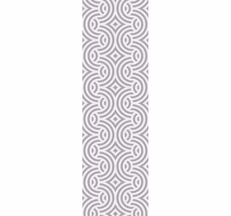 Geometric Spiral Patterns wallpaper for dining area - TenStickers