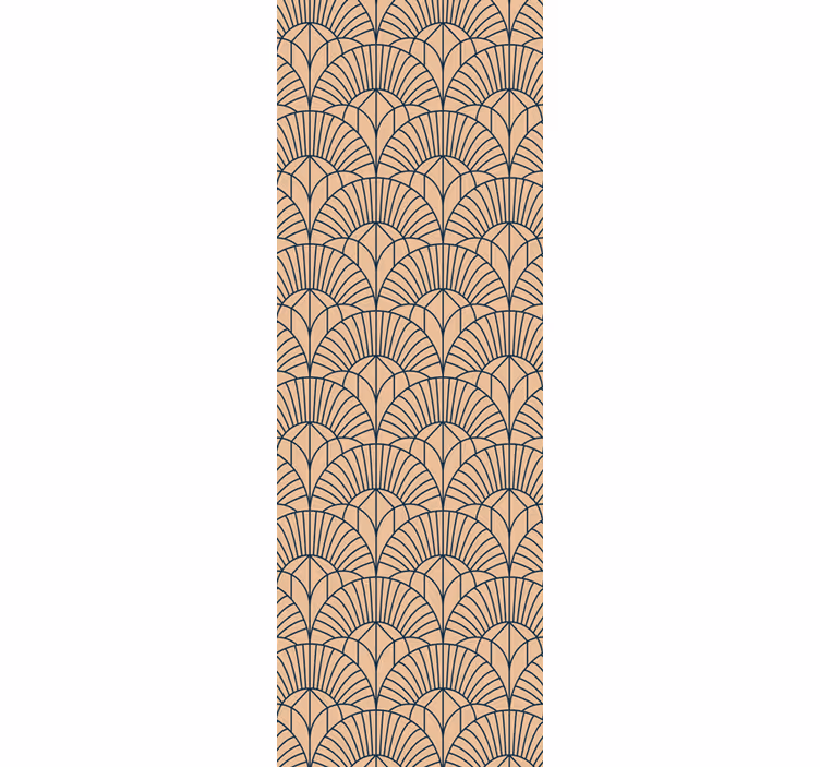 Geometric Fan Pattern wallpaper geometric - TenStickers