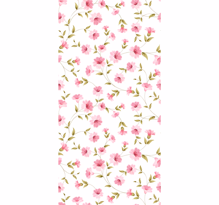 Floral Vine Motif flowers wallpaper - TenStickers