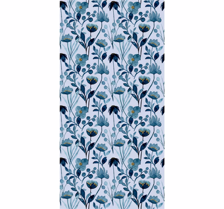 Floral Botanical Elegance flowers wallpaper - TenStickers