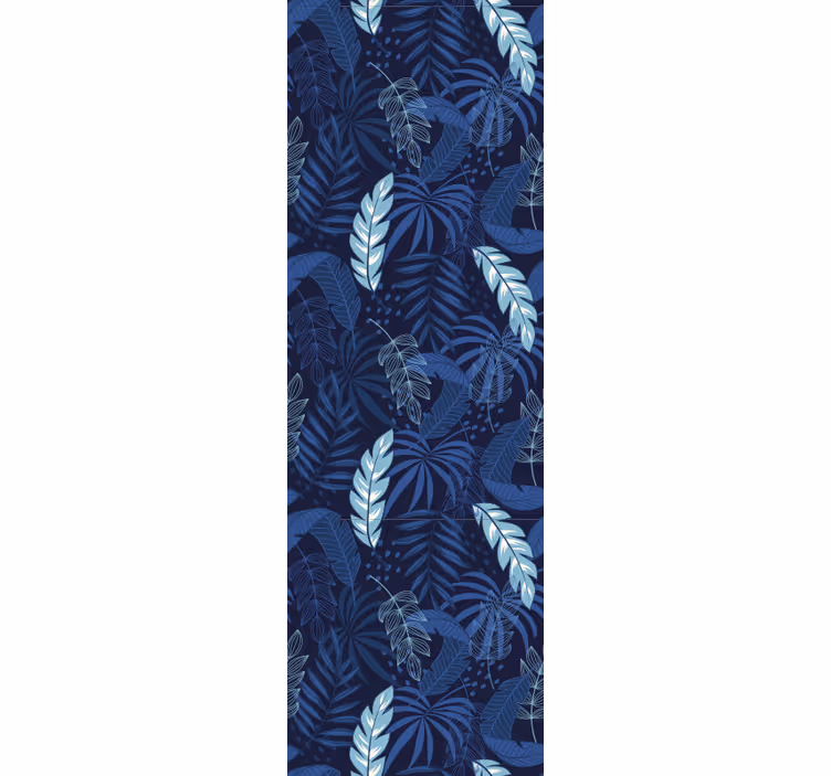 Tropical Leafy Pattern leaves wallpaper - TenStickers