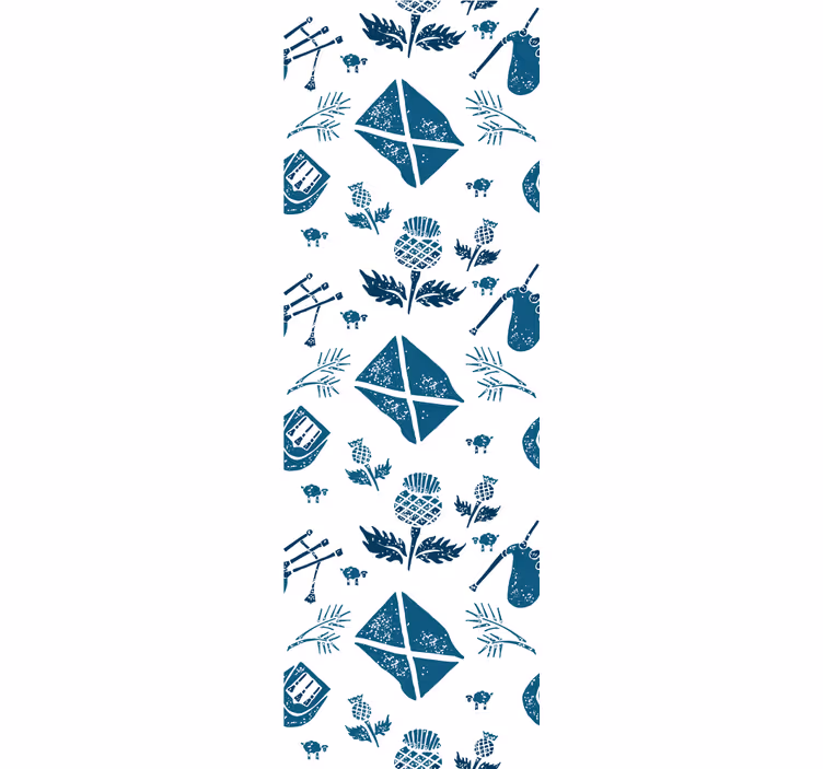 Living area wallpaper with medieval designs - TenStickers