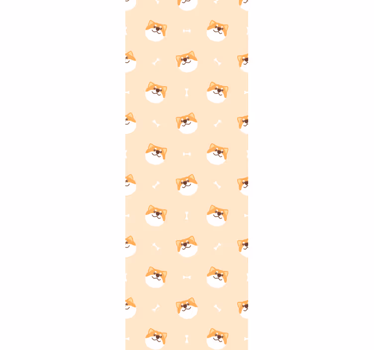 Feline Fun Pattern cats wallpaper - TenStickers