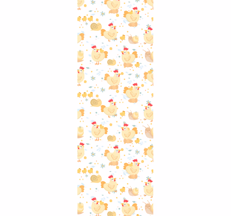 Charming Chickens animals wallpaper - TenStickers