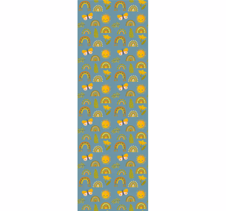Cheerful Nature Patterns butterflies wallpaper - TenStickers