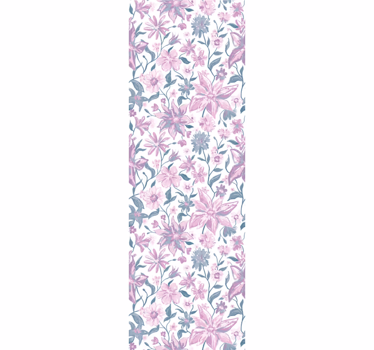 Floral Bedroom Ambiance flowers wallpaper - TenStickers