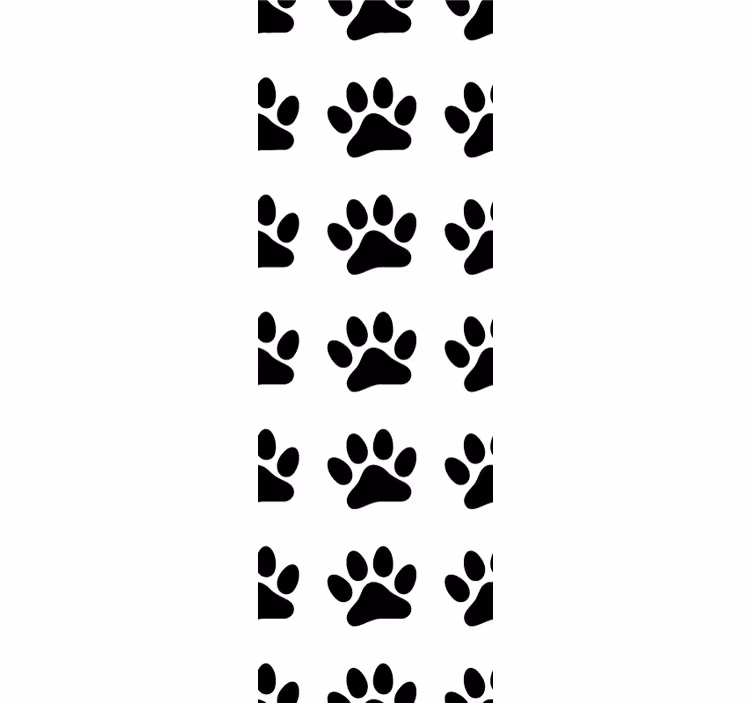 Paw Pattern Design cats wallpaper - TenStickers
