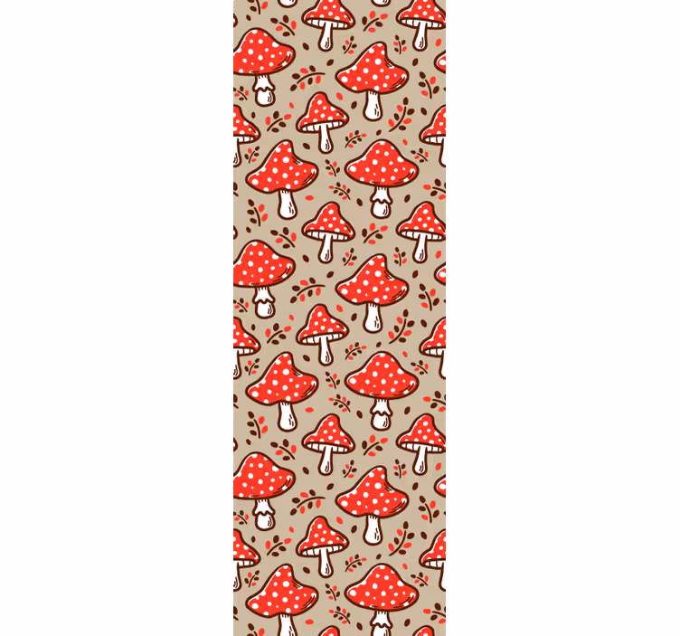 Kitchen wallpaper mushroom design - TenStickers