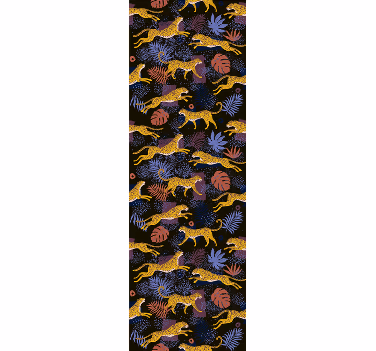 Jungle Fauna Mosaic animals wallpaper - TenStickers