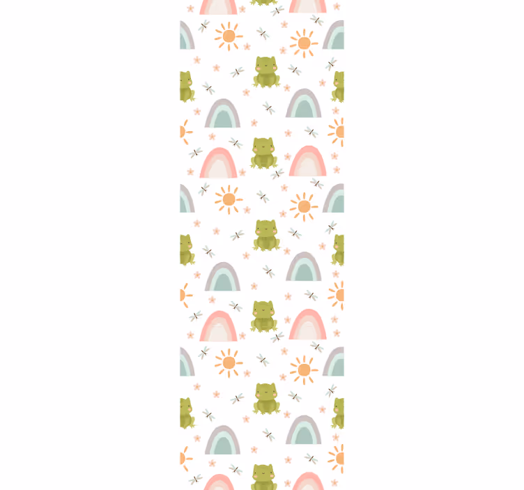 Playful Dragons nursery room wallpaper - TenStickers