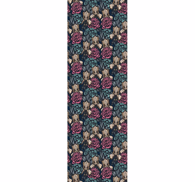 Elegant Floral Tapestry flowers wallpaper - TenStickers