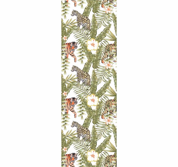 Tropical Jungle Fauna animals wallpaper - TenStickers