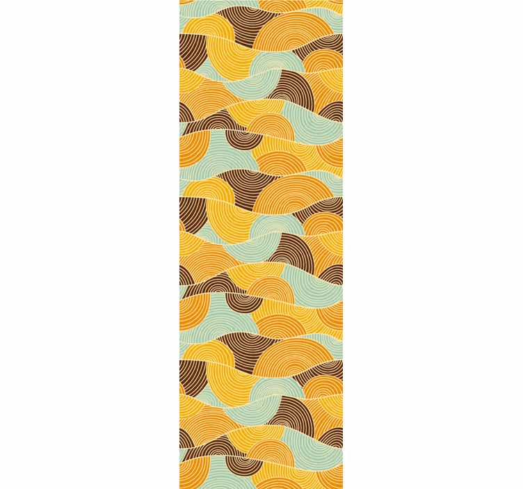 Geometric Waves wallpaper geometric - TenStickers