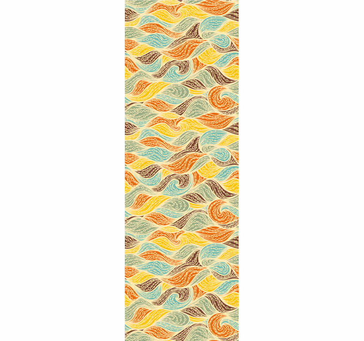 Swirling Motifs abstract wallpaper - TenStickers