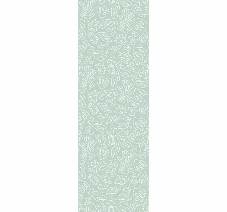 Coral Reef Motif leaves wallpaper - TenStickers