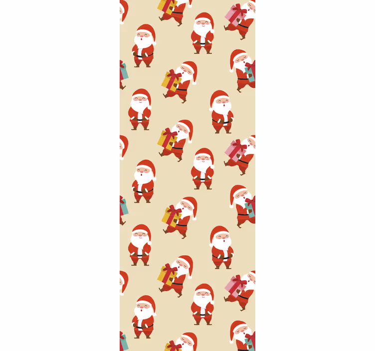 Festive Characters holiday christmas wallpaper - TenStickers