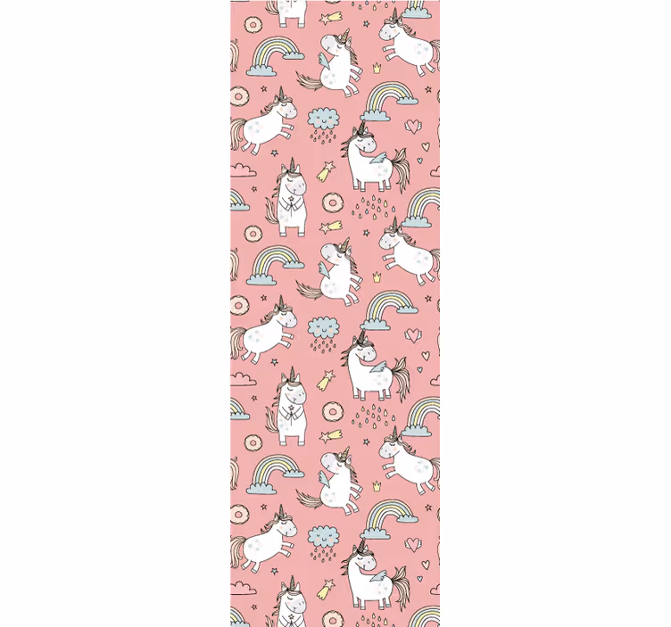Unicorn Rainbows animals wallpaper - TenStickers