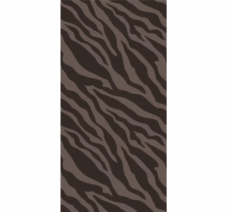 Stylish black and brown pattern wallpaper zebras - TenStickers
