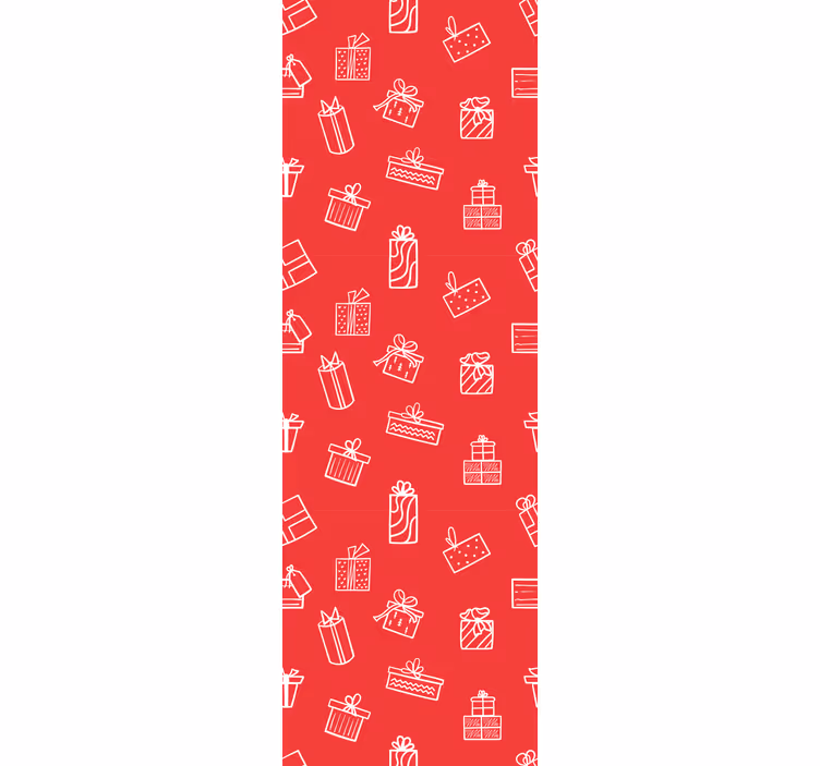 Gift Pattern Motif holiday christmas wallpaper - TenStickers