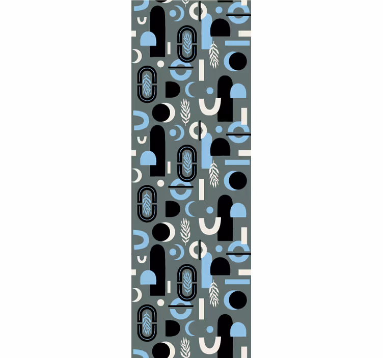 Geometric Shapes Collage contemporary wallpaper - TenStickers