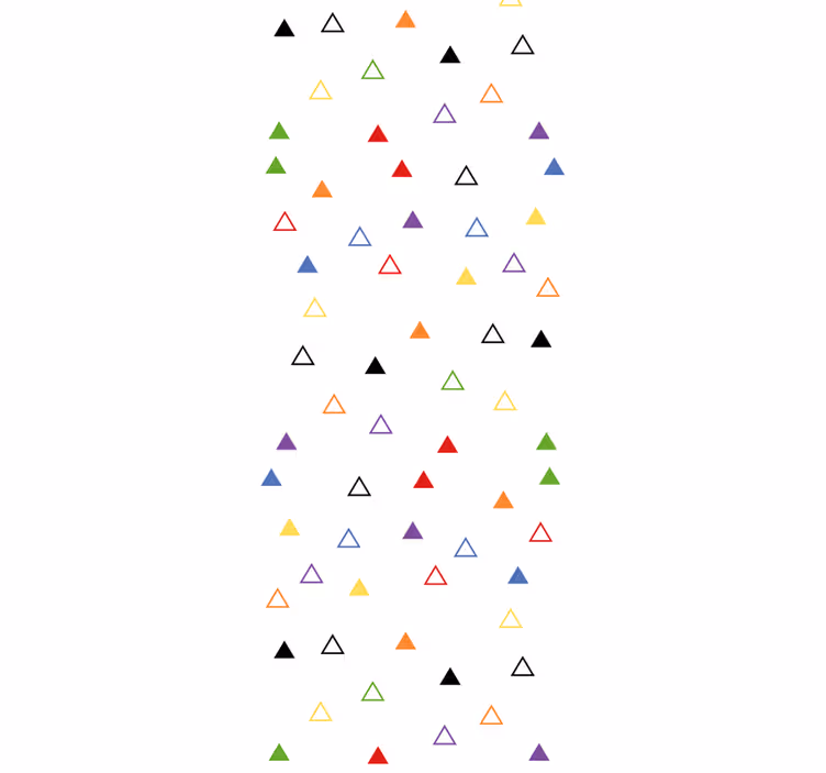 Colorful Triangular Motif wallpaper geometric - TenStickers