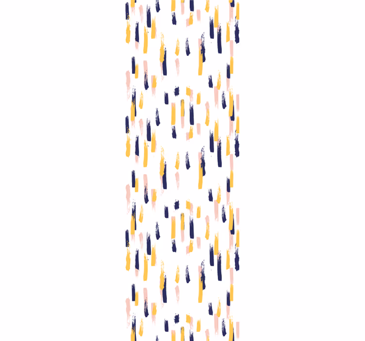 Vertical painted motif abstract wallpaper - TenStickers