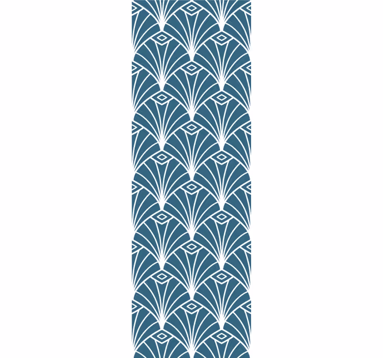 Geometric Peacock Feathers wallpaper geometric - TenStickers