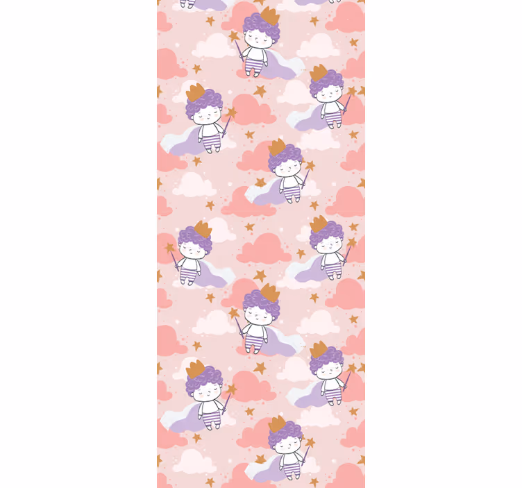 Cherubic Fantasy nursery room wallpaper - TenStickers