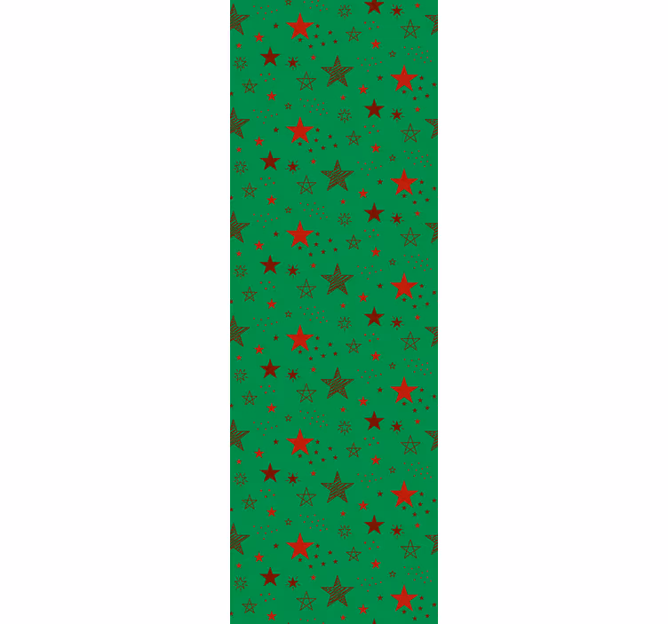 Festive Star Pattern holiday christmas wallpaper - TenStickers