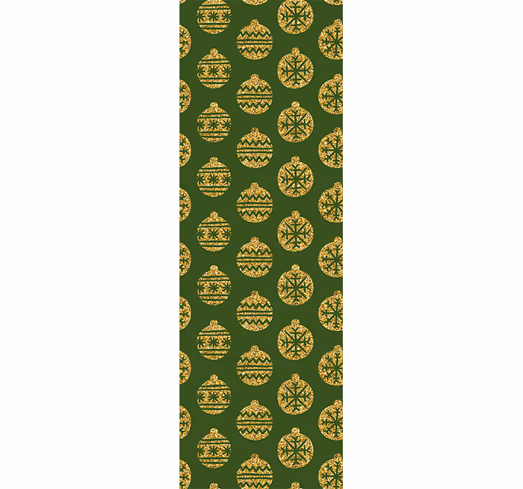Festive Ornament Pattern holiday christmas wallpaper - TenStickers