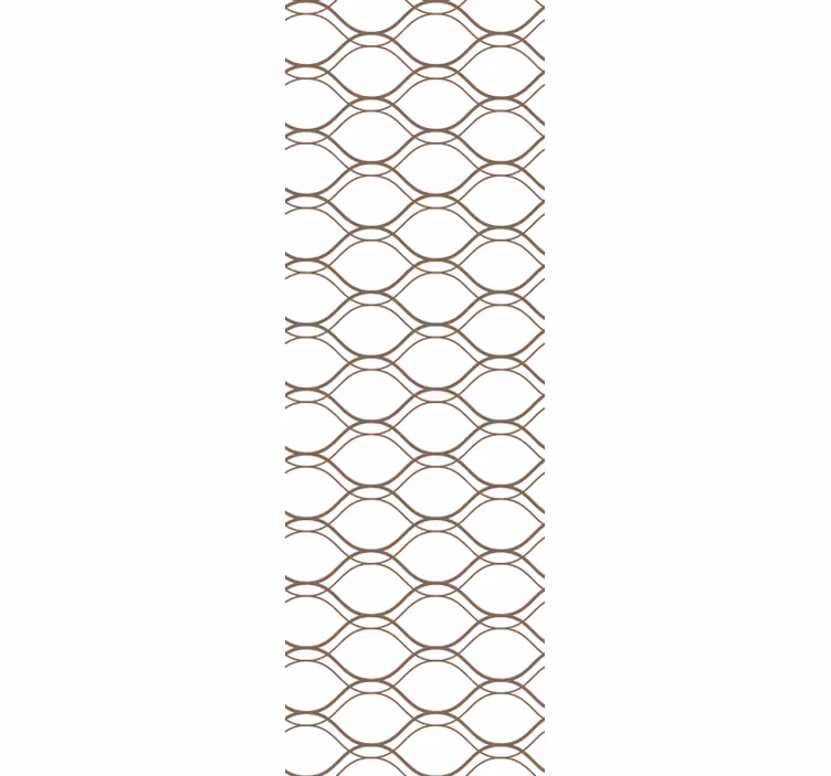 Brown wavy geometric pattern wallpaper  wallpaper - TenStickers