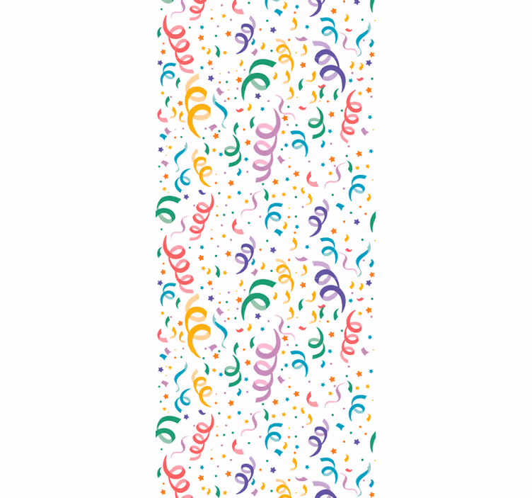 Festive Confetti Design nursery room wallpaper - TenStickers