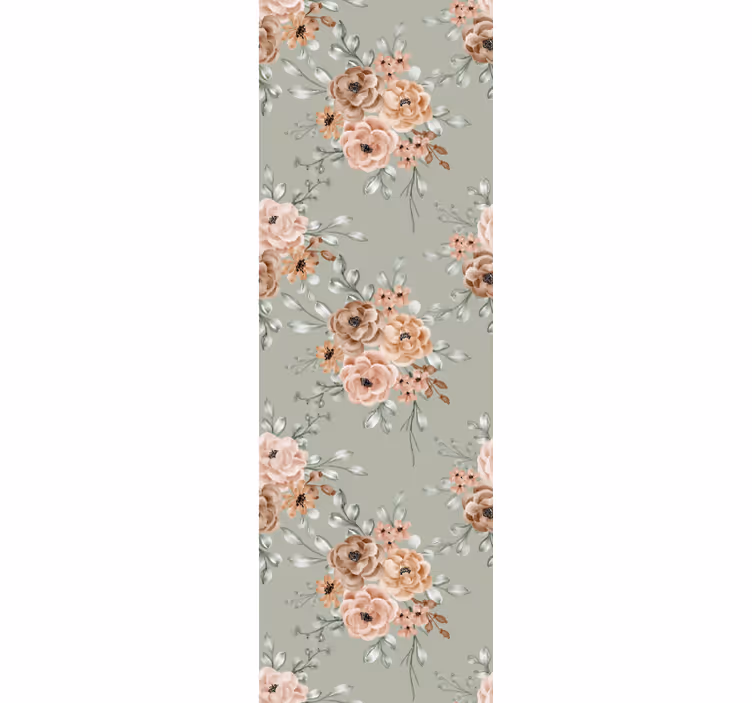 Elegant Blooming Roses flowers wallpaper - TenStickers
