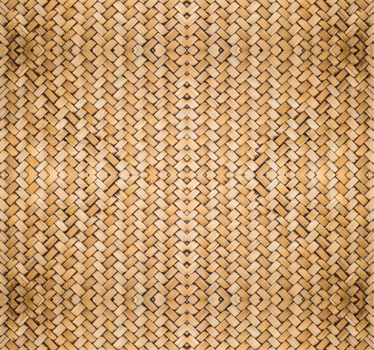 Woven Texture wood effect wallpaper - TenStickers